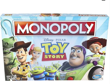 Monopoly Toy Story Board Game Family and Kids Ages 8+, Brown/A